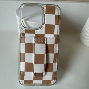Walli iPhone 14 Pro Max brown checkered case